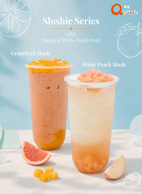 Qbubble – Fresh Fruit Can Slushie Grapefruit White Peach